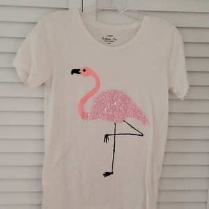 J Crew flamingo tee shirt
